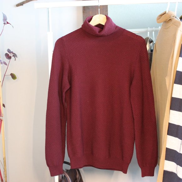 Zanone Maroon Roll Neck sweater - Picture 3 of 5